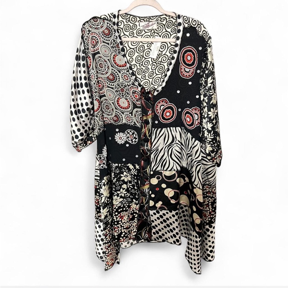 Vintage silk oversized tunic